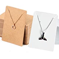 200 Piezas Tarjetas de Papel Kraft- Tarjetas de Exhibición para Pendientes- Tarjetas de Exhibición para Collares y…